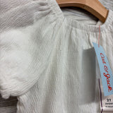 NEW Textured Shirt Lettuce Trim 2T