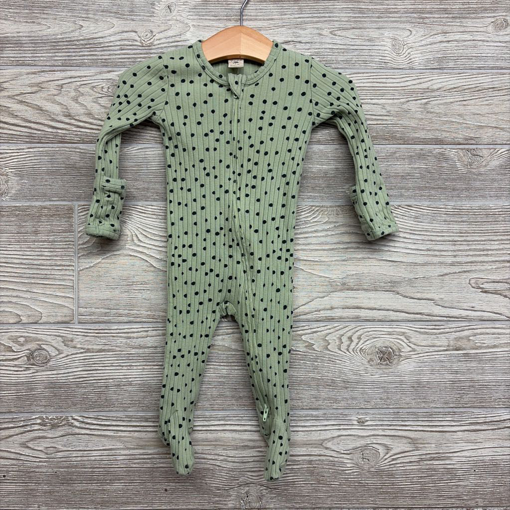 Ribbed Sleeper Dots 3-6M
