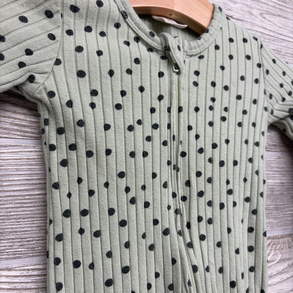 Ribbed Sleeper Dots 3-6M