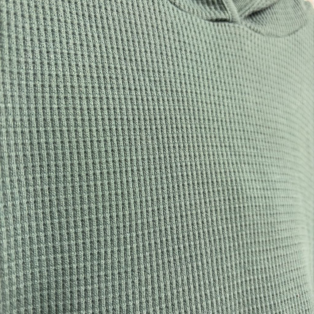 LS Waffle Knit Shirt W/ Hood 4