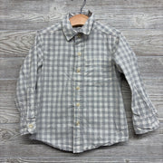 LS Button Up Shirt Grid 4T