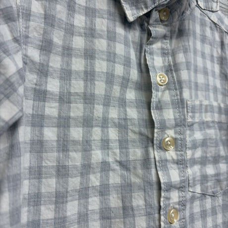 LS Button Up Shirt Grid 4T