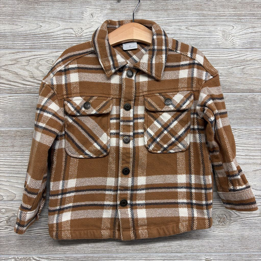 Plaid Button Up Shacket 3T