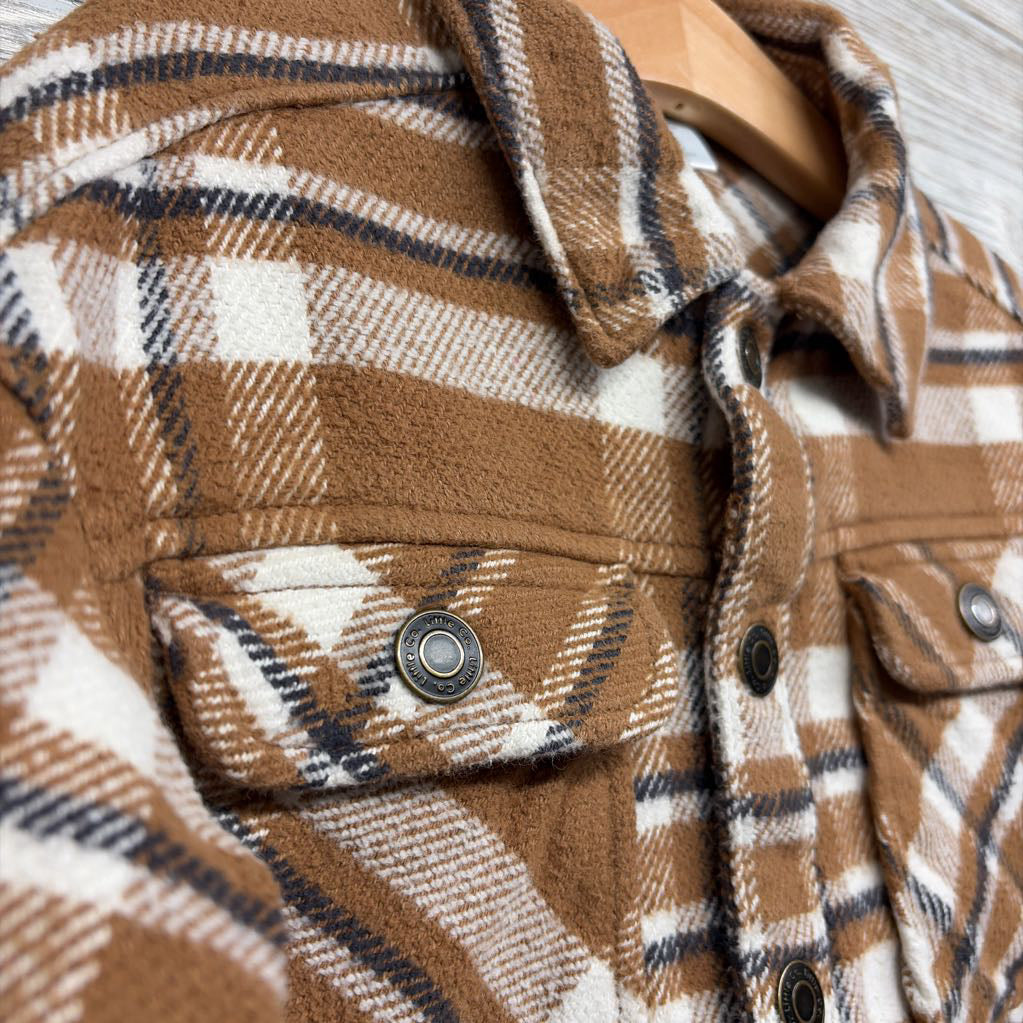 Plaid Button Up Shacket 3T