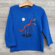 LS Shirt Dinosaur Moon 4T