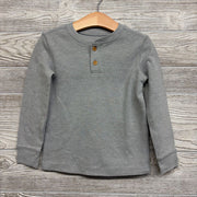 LS Waffle Knit Henley Shirt 4T
