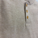 LS Waffle Knit Henley Shirt 4