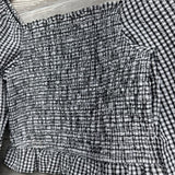 NEW Crop Smocked Off The Shoulder Blouse 10