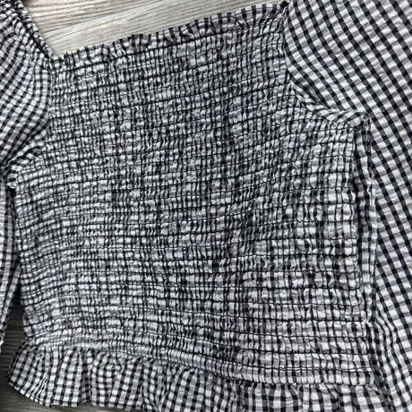 NEW Crop Smocked Off The Shoulder Blouse 10