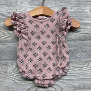 Flutter Sleeve Bodysuit Flowers 3-6M