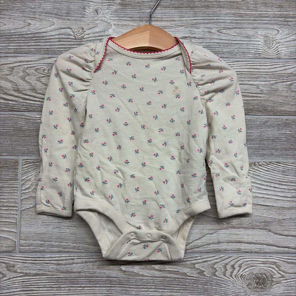 LS Bodysuit Flowers 3-6M
