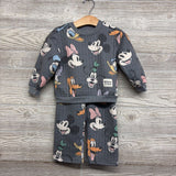 Quilted Crewneck & Wide Leg Pants Characters 3T