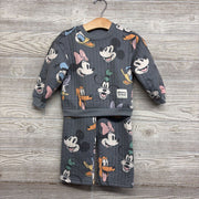 Quilted Crewneck & Wide Leg Pants Characters 3T