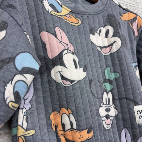 Quilted Crewneck & Wide Leg Pants Characters 3T