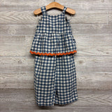 Peplum Tank Top & Wide Leg Pants Gingham 5T