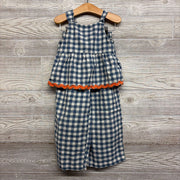 Peplum Tank Top & Wide Leg Pants Gingham 5T