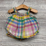 Linen Blend Plaid Tank Top & Shorts 4