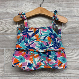 Gauze Ruffle Tank Top & Shorts Flowers