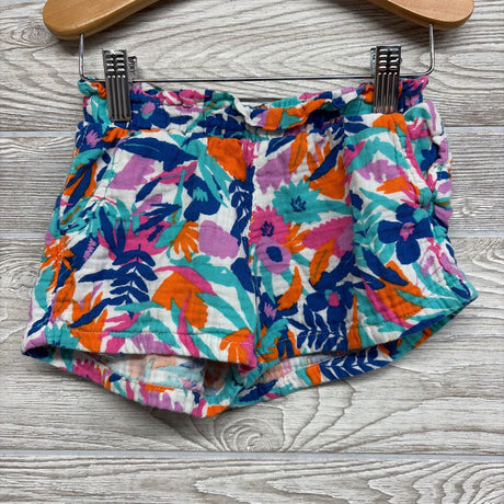 Gauze Ruffle Tank Top & Shorts Flowers