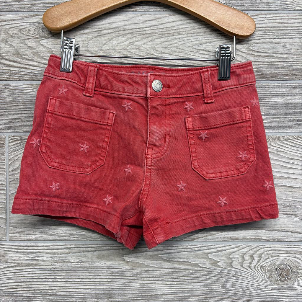 Denim Shorts Embroidered Stars 6-7