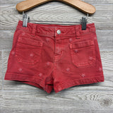 Denim Shorts Embroidered Stars 6-7