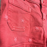 Denim Shorts Embroidered Stars 6-7