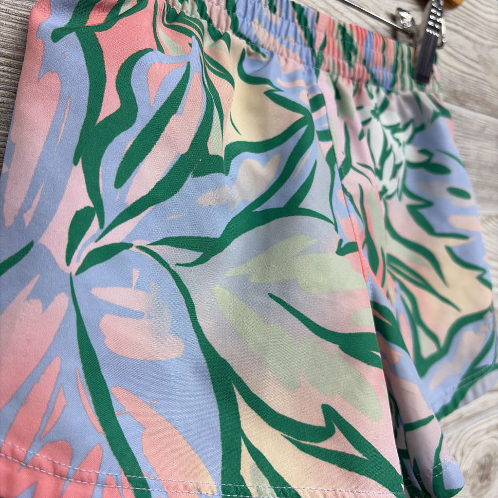 Active Shorts Flowers Leaves 3T