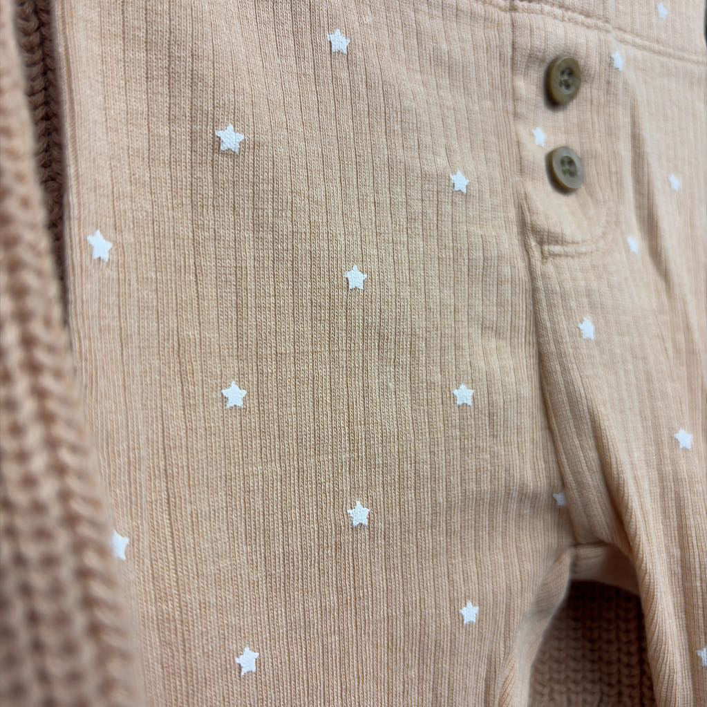 Chunky Knit Sweater Cloud & Ribbed Pants Stars 0-3M
