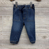 Pull On Denim Joggers 6-9M