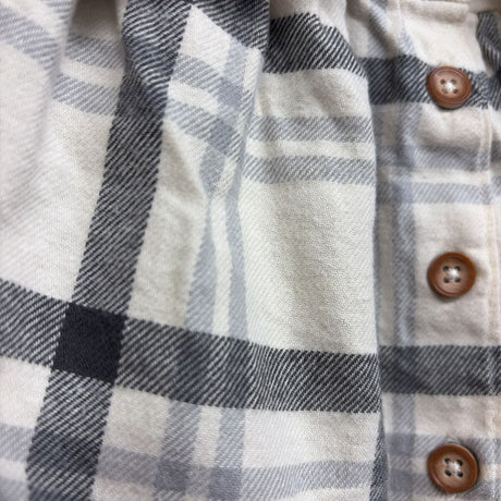 LS Plaid Flannel Dress W/ Bloomers & Plush Vest 3M