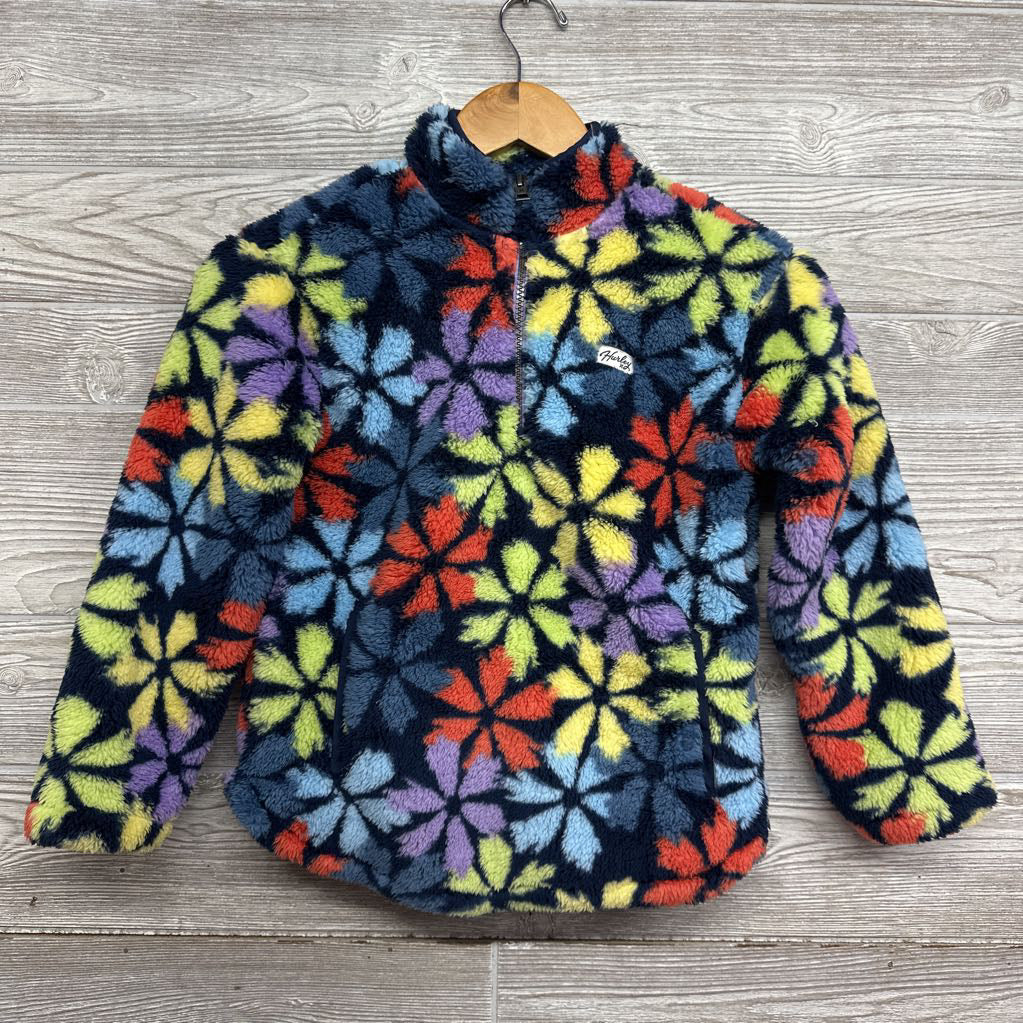 NEW Plush Pullover Flowers 7-8