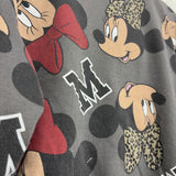 Crewneck & Ribbed Flare Pants Lettuce Trim Minnie Mouse 3T