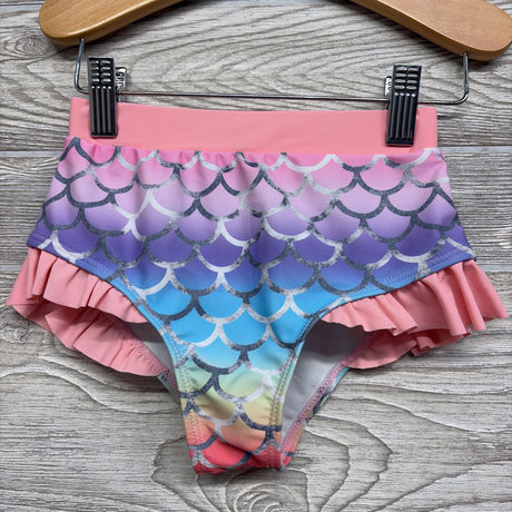 2 Pc LS Swimsuit Mermaid Ruffle Trim 6
