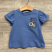 Flutter Sleeve Shirt Flowers 3t