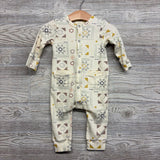 Organic Button Up Outfit Shapes 6-12M