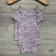 Bodysuit & Pants Flowers Lettuce Trim NB