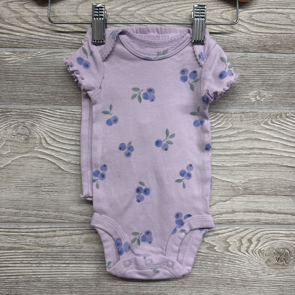 Bodysuit & Pants Blueberries Lettuce Trim NB