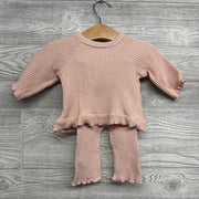 LS Textured Shirt & Pants Lettuce Trim NB