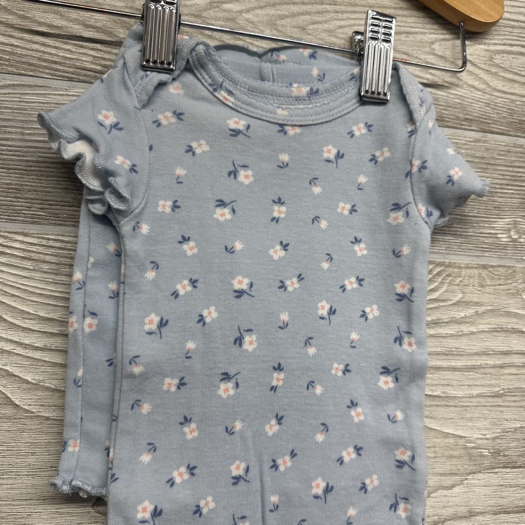 Bodysuit & Pants Flowers NB