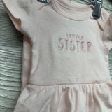 Skirted Bodysuit Little Sister & Pants Dots NB