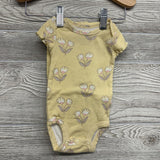 Bodysuit & Pants Flowers Lettuce Trim NB