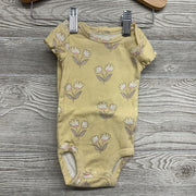 Bodysuit & Pants Flowers Lettuce Trim NB