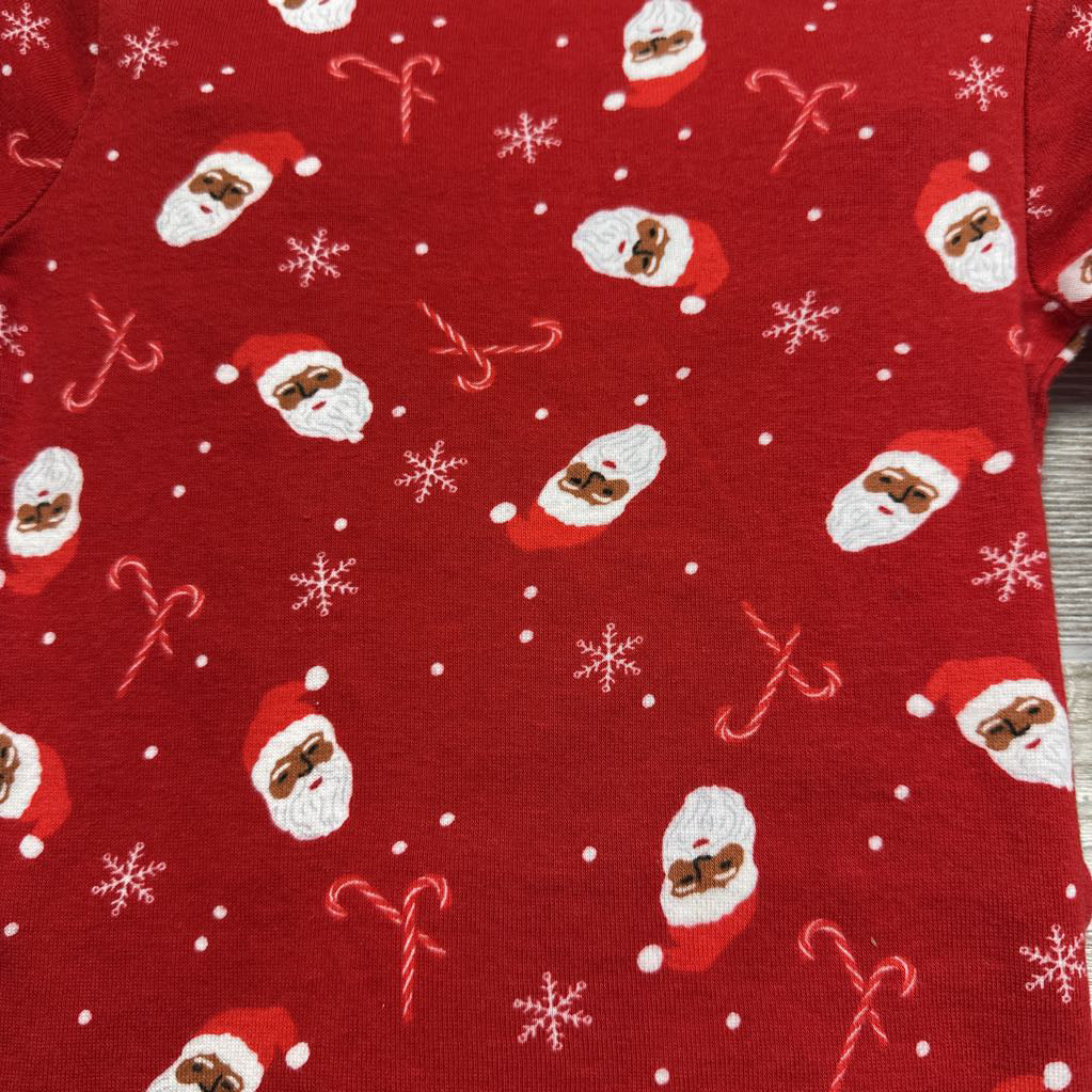 2 Pc LS PJs Santa Candy Canes 3T