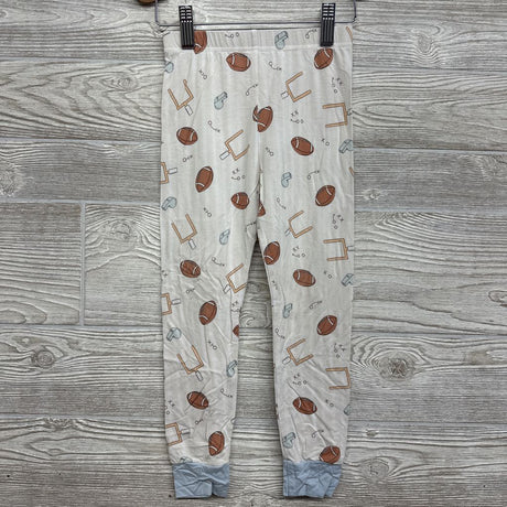 2 Pc LS Bamboo PJs Footballs Whistles 4T