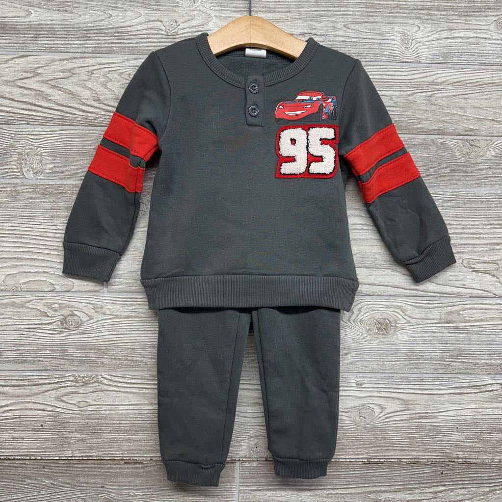 NEW Henley Crewneck & Jogger Sweatpants Lightning McQueen 3T