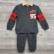 NEW Henley Crewneck & Jogger Sweatpants Lightning McQueen 3T