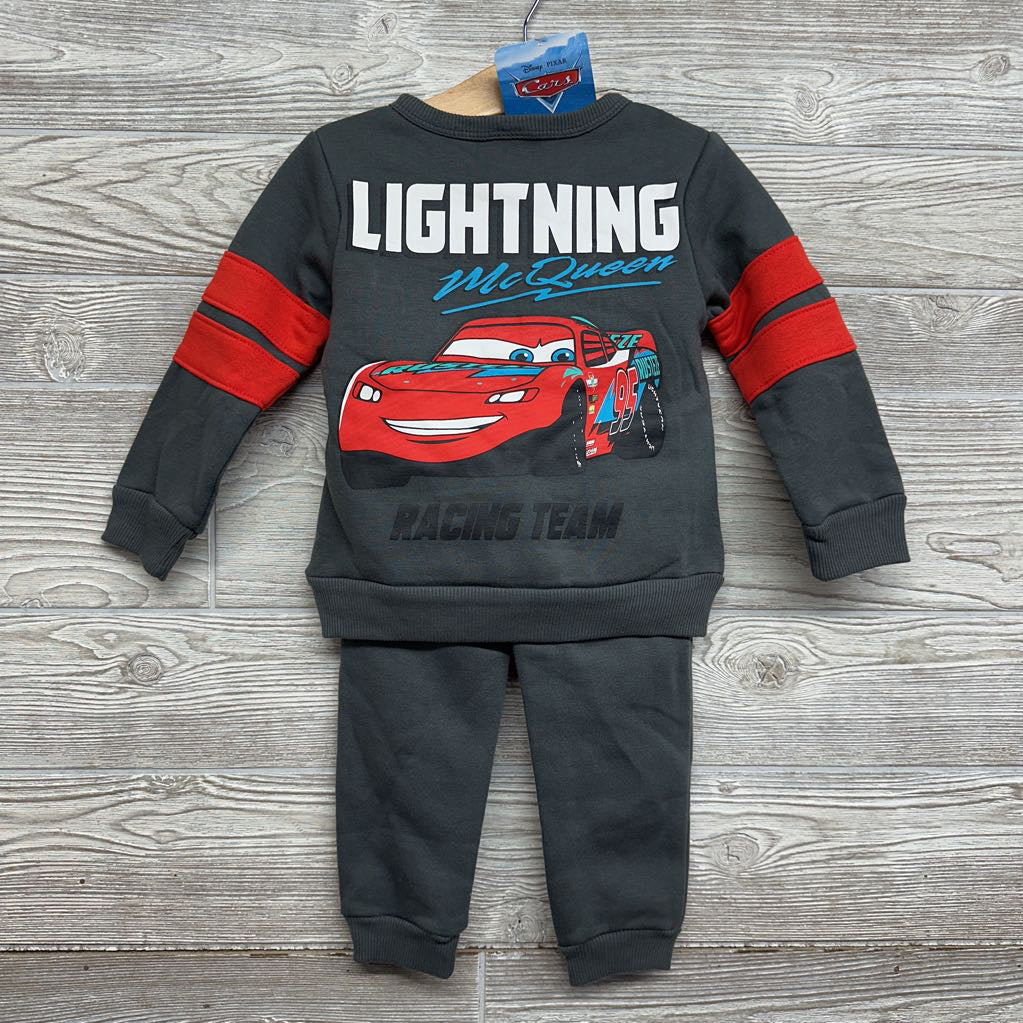 NEW Henley Crewneck & Jogger Sweatpants Lightning McQueen 3T