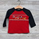LS Waffle Knit Shirt Nordic Characters 12M