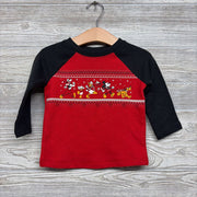LS Waffle Knit Shirt Nordic Characters 12M