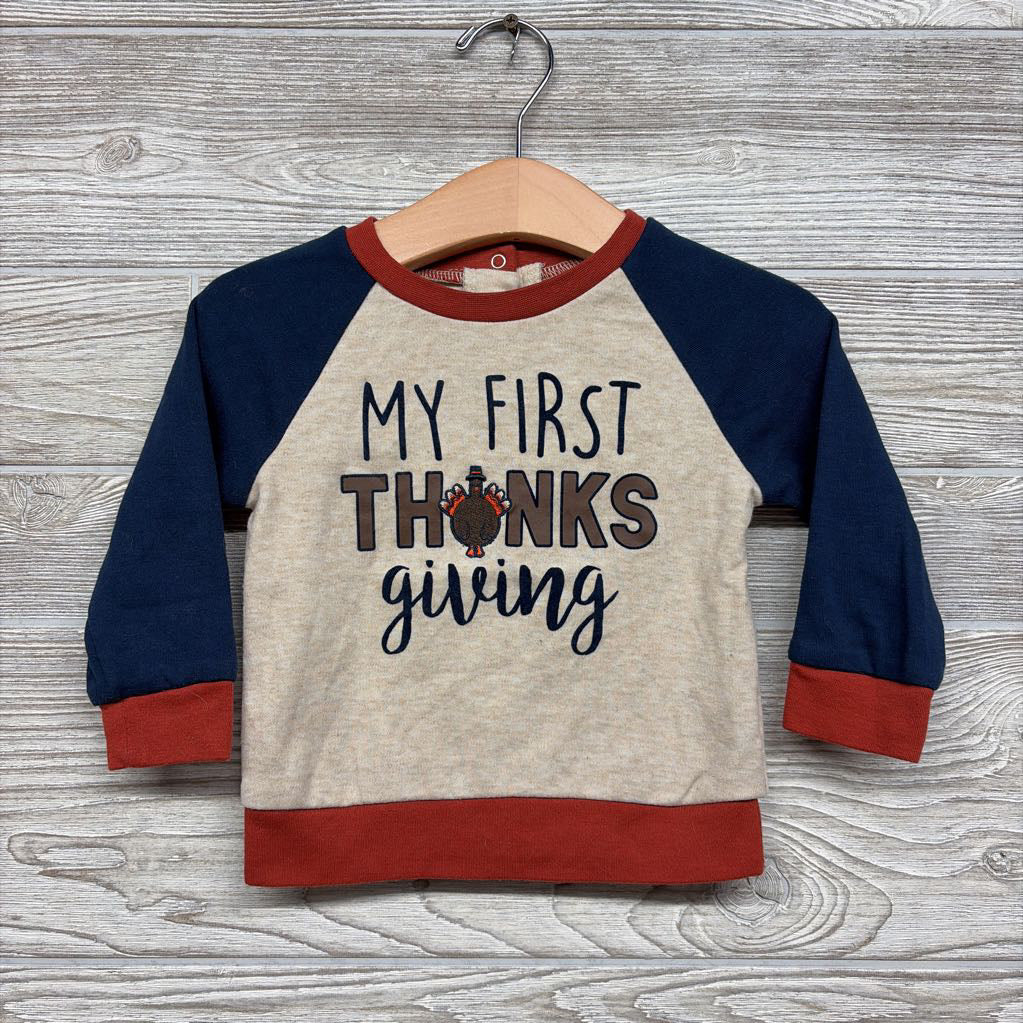 LS Shirt My First Thanksgiving 12M